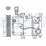 Kompressor,kliimaseade DELPHI CS20518
