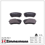 Piduriklotsi komplekt,ketaspidur ZIMMERMANN 24276.150.1