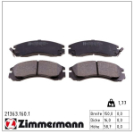 Piduriklotsi komplekt,ketaspidur ZIMMERMANN 21363.160.1