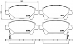 Piduriklotsi komplekt,ketaspidur BREMBO P 83 097