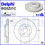 Piduriketas DELPHI BG5221C