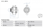 Generaator BOSCH 0 986 083 220