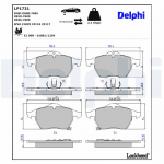 Piduriklotsi komplekt,ketaspidur DELPHI LP1731
