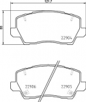 Piduriklotsi komplekt,ketaspidur BREMBO P 30 114