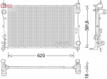 Radiaator,mootorijahutus DENSO DRM13017