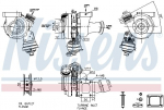 Kompressor,&uuml;lelaadimine NISSENS 93485