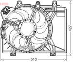 Ventilaator,mootorijahutus DENSO DER09312
