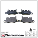 Piduriklotsi komplekt,ketaspidur ZIMMERMANN 25512.180.1