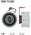 Pingutusrull,Hammasrihm SKF VKM 71100