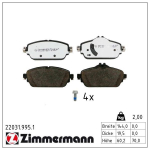 Piduriklotsi komplekt,ketaspidur ZIMMERMANN 22031.995.1