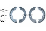 Piduriklotside komplekt,seisupidur TEXTAR 91067100