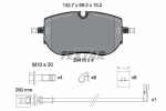 Piduriklotsi komplekt,ketaspidur TEXTAR 2641601