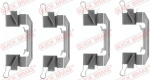 Lisakomplekt, ketaspiduriklotsid QUICK BRAKE 109-1626