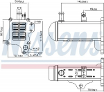 Radiaator,heitgaaside tagasijooks NISSENS 989425