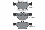 Piduriklotsi komplekt,ketaspidur TEXTAR 2215801
