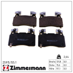 Piduriklotsi komplekt,ketaspidur ZIMMERMANN 25915.155.1