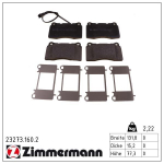 Piduriklotsi komplekt,ketaspidur ZIMMERMANN 23273.160.2
