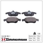 Piduriklotsi komplekt,ketaspidur ZIMMERMANN 24538.185.1