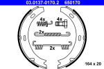 Piduriklotside komplekt,seisupidur ATE 03.0137-0170.2
