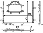 Kondensaator,kliimaseade MAHLE AC 453 000P