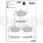 Piduriklotsi komplekt,ketaspidur DELPHI LP3301