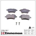 Piduriklotsi komplekt,ketaspidur ZIMMERMANN 23984.180.1