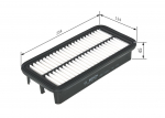 &Otilde;hufilter BOSCH F 026 400 016