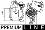 Radiaator,heitgaaside tagasijooks MAHLE CE 5 000P