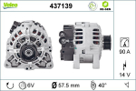 Generaator VALEO 437139