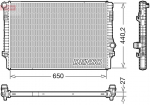 Radiaator,mootorijahutus DENSO DRM32049