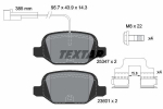 Piduriklotsi komplekt,ketaspidur TEXTAR 2534701