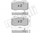 Piduriklotsi komplekt,ketaspidur METELLI 22-0563-5