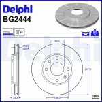 Piduriketas DELPHI BG2444