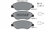 Piduriklotsi komplekt,ketaspidur TEXTAR 2247601