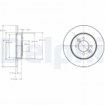 Piduriketas DELPHI BG2694