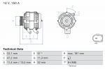 Generaator BOSCH 0 986 085 230