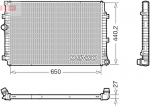 Radiaator,mootorijahutus DENSO DRM32065