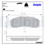 Piduriklotsi komplekt,ketaspidur DELPHI LP779