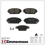 Piduriklotsi komplekt,ketaspidur ZIMMERMANN 26177.160.1