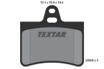 Piduriklotsi komplekt,ketaspidur TEXTAR 2330501