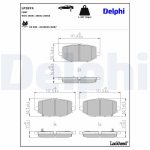 Piduriklotsi komplekt,ketaspidur DELPHI LP3974