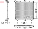 Radiaator,mootorijahutus DENSO DRM21105