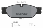 Piduriklotsi komplekt,ketaspidur TEXTAR 2390801