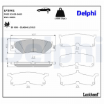 Piduriklotsi komplekt,ketaspidur DELPHI LP3961