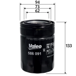 &Otilde;lifilter VALEO 586091