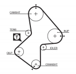Hammasrihm GATES 5486XS