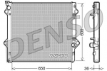 Radiaator,mootorijahutus DENSO DRM50049