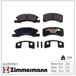 Piduriklotsi komplekt,ketaspidur ZIMMERMANN 24229.155.1