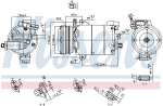 Kompressor,kliimaseade NISSENS 890794