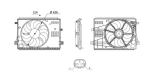 Ventilaator,mootorijahutus MAHLE CFF 715 000S